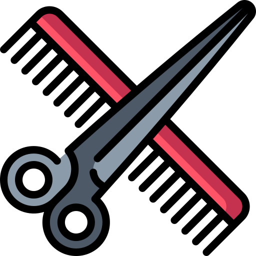 png of a comb and scissor